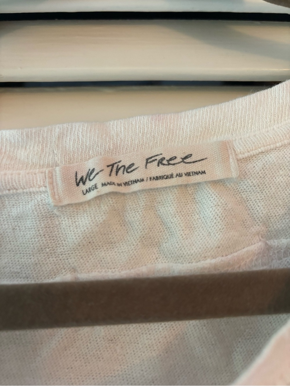 We The Free Cream Oversized Draped Crewneck shirt - Picture 2 of 4